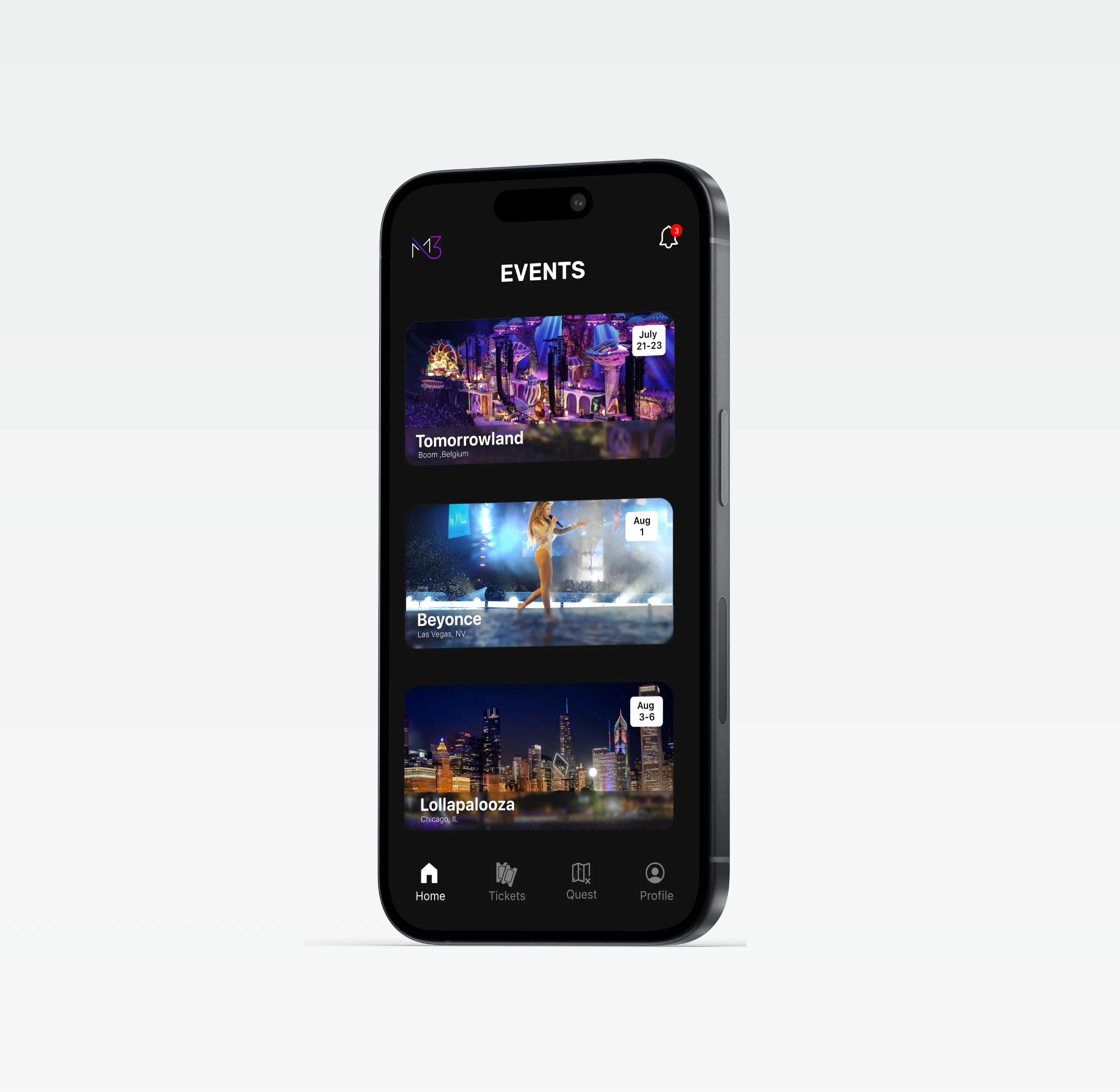 MAP3 mobile ticketing app